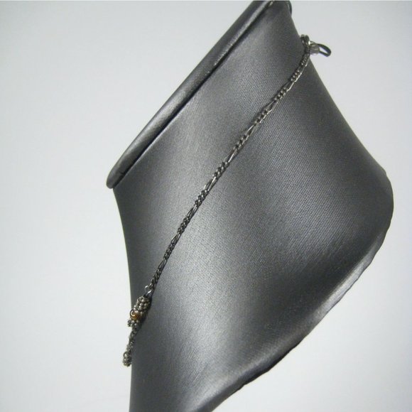 American Eagle Silvertone Chain Necklace 17 Inch Unisex Strand Beaded Jewelry - Picture 5 of 7